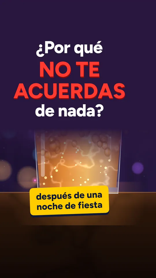 Miniatura: «¿Por qué NO TE ACUERDAS de nada?», sobre un vaso en una barra